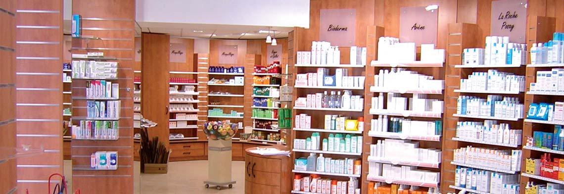 Agencement de pharmacie